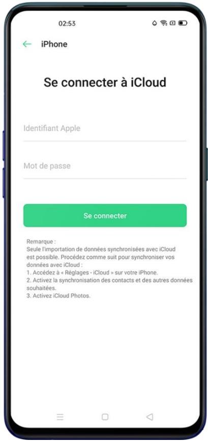 OPPO FIND X2 NEO 256GO BLEU - Importer des données depuis un iPhone - 1