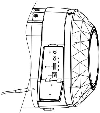 MONSTER RAVEBOX - Lire de la Musique avec un Câble de Ligne d'Entrée Audio 3,5mm - 2