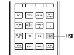 SONY STR-DN1040 - Pour utiliser l'iPod/iPhone à l'aide de la télécommande - 1