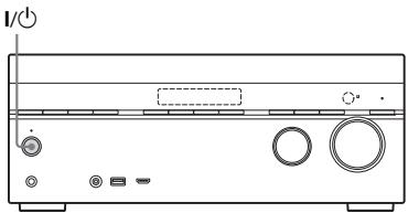 SONY STR-DN1040 - Mise sous tension de l'ampli-tuner - 1
