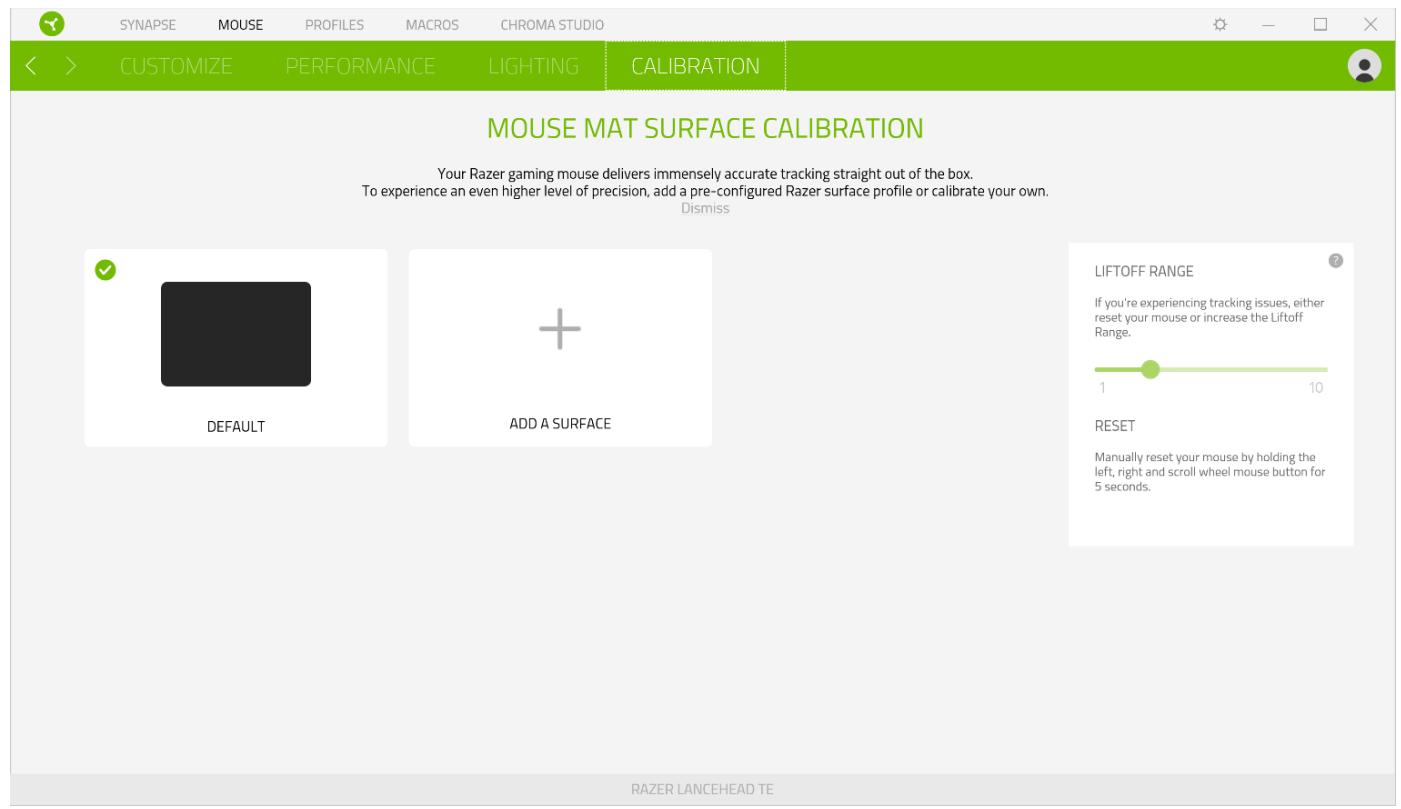 RAZER LanceheadTournamentEdition - Calibrage - 1