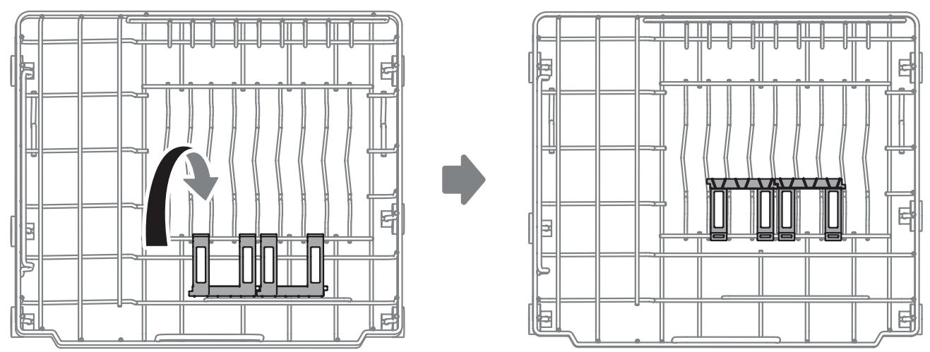 MOULINEX MINID3SL - Utilisation du support de vaissele - 1