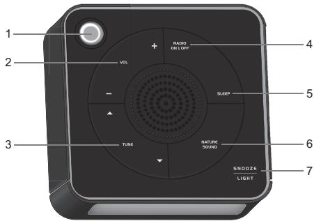 OREGON SCIENTIFIC RDREV EW103 NOIRE - VUE AVANT - 1