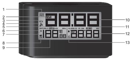 OREGON SCIENTIFIC RDREV EW103 NOIRE - AFFICHAGE LCD - 1