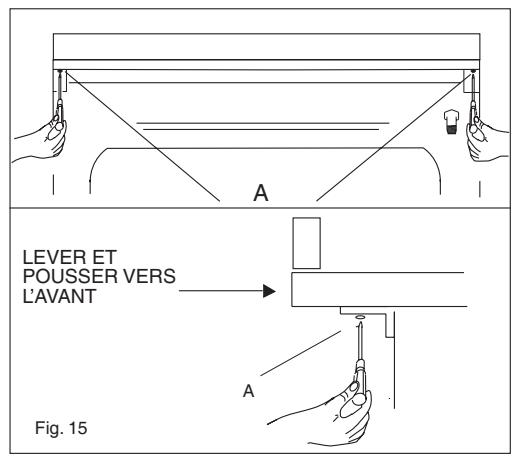 DE DIETRICH RE 102 DF I IVOIRE - DEMONTAGE DE LA TABLE DE TRAVAIL - 3