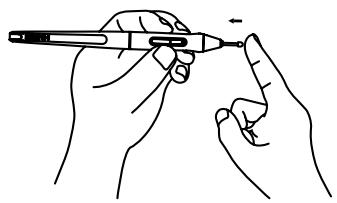 AO MICRO ERGO BIEN ETREKAMVAS PRO 24 - Remplacement de la point du stylet - 3