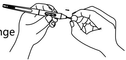 AO MICRO ERGO BIEN ETREKAMVAS PRO 24 - Remplacement de la point du stylet - 2