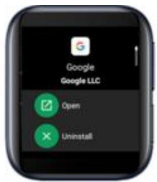 OPPO WATCH NOIR 46MM - Comment désinstaller une appli ? - 3