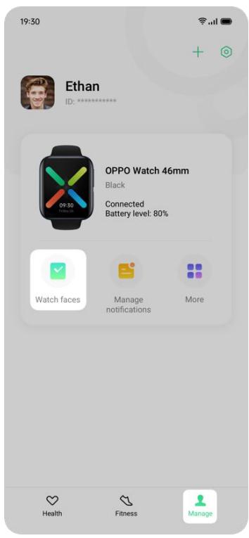 OPPO WATCH NOIR 46MM - Cadran de montre assorti aux équipements IA - 1