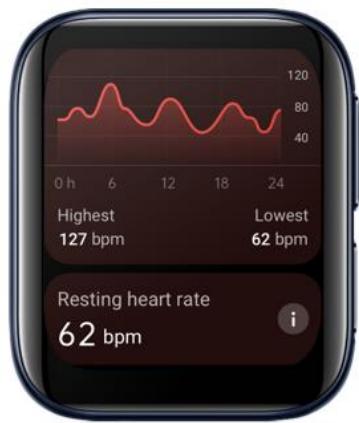 OPPO WATCH NOIR 46MM - Fréquence cardiaque - 2