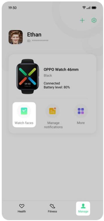 OPPO WATCH NOIR 46MM - Photos pour cadran de montre - 1