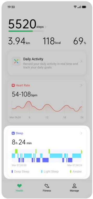 OPPO WATCH NOIR 46MM - Gestionnaire de sommeil - 5