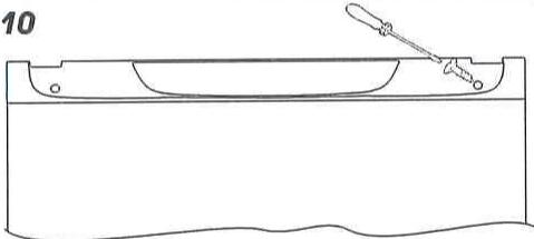 CANDY CFBL2130 - INVERSION DU SENS D'OUVERTURE DES PORTES - 11