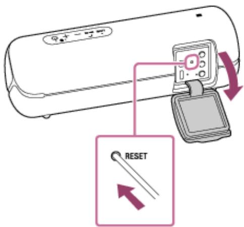 SONY XB-22 - Utilisation de la touche RESET - 1