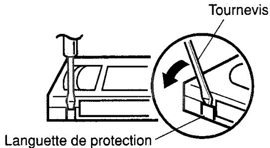 TOSHIBA SD-37VFSF - Pour éviter un effacement accidentel - 1