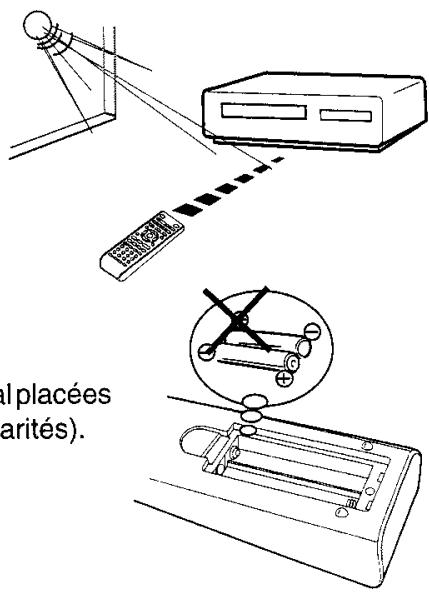 TOSHIBA SD-37VFSF - Mise en place des piles - 5