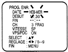 TOSHIBA SD-37VFSF - Cas particulier de l'enregistrement automatique Enregistrement automatique hebdomadaire (par exemple HEB-MAR: tous les mardis) ou quotidien (par exemple LUN-SAM: de lundi à samedi) - 2