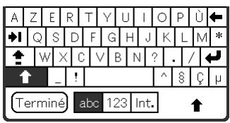 SONY CLIE - Clavier logiciel (Panneau d'entrée) (page 42) - 1