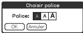 SONY CLIE - Modification des polices - 1