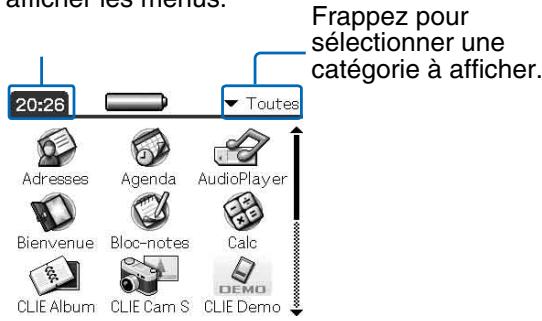 SONY CLIE - Basculement vers l'écran standard Palm OS® - 1