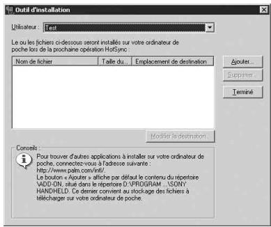 SONY CLIE - Installation à partir de votre ordinateur de bureau - 1