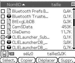 SONY CLIE - Lors de l'affichage des données de votre ordinateur de poche CLIÉ - 1