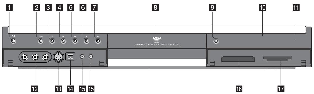 HITACHI DV-DS 161 E - Panneau avant - 1
