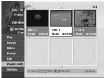 HITACHI DV-DS 161 E - Réciation d'une nouvelle liste de lecture RAM -RWVR - 1