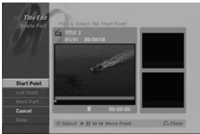 HITACHI DV-DS 161 E - Suppression d'un passage - 1