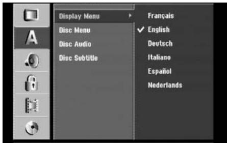 HITACHI DV-DS 161 E - Menu d'affichage - 1