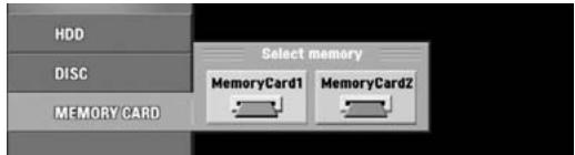 HITACHI DV-DS 161 E - Utilisation d'une carte mémoire - 1