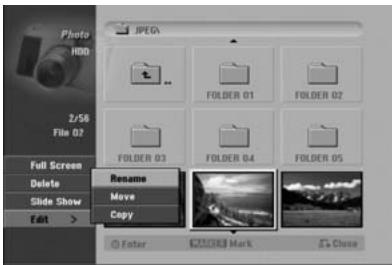 HITACHI DV-DS 161 E - Selection de plusieurs fichiers (dossiers) - 1