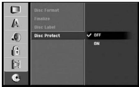 HITACHI DV-DS 161 E - Protection d'un disque - 1