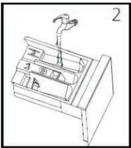 DARRYTHOMSON LAVE LINGE HUBLOTT W148A - Nettoyage du tiroir à lessive - 2