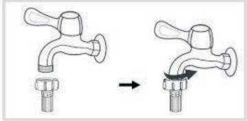 DARRYTHOMSON LAVE LINGE HUBLOTT W148A - La machine doit être connectée à une alimentation en eau froide. - 2
