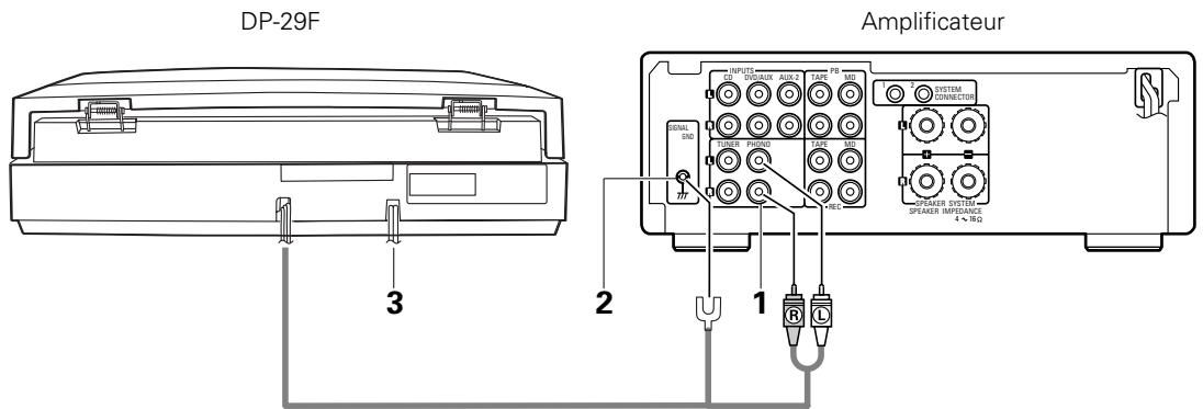 DENON DP29F - Connexions - 1