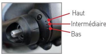 MINIMOTOR DUALTRON THUNDER K - Distance de l'arbre moteur (3 étapes): Réglage de la hauteur (en poids) - 1
