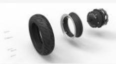 MINIMOTOR DUALTRON THUNDER K - Système de roue facile - 1