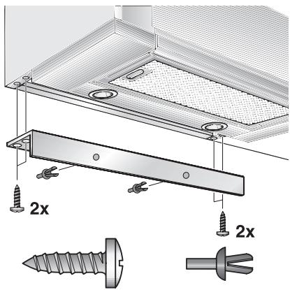 GAGGENAU AF 280-190 INOX - Branchement du tuyau d'air evacué: - 8