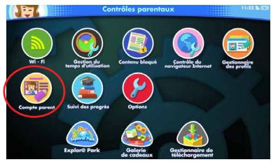 VTECH STORIO MAX 5 BLEU - Paramètres "mes vœux - 1