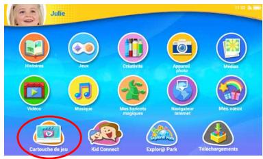 VTECH STORIO MAX 5 BLEU - Utiliser une cartouche de jeu avec storio® MAX - 1