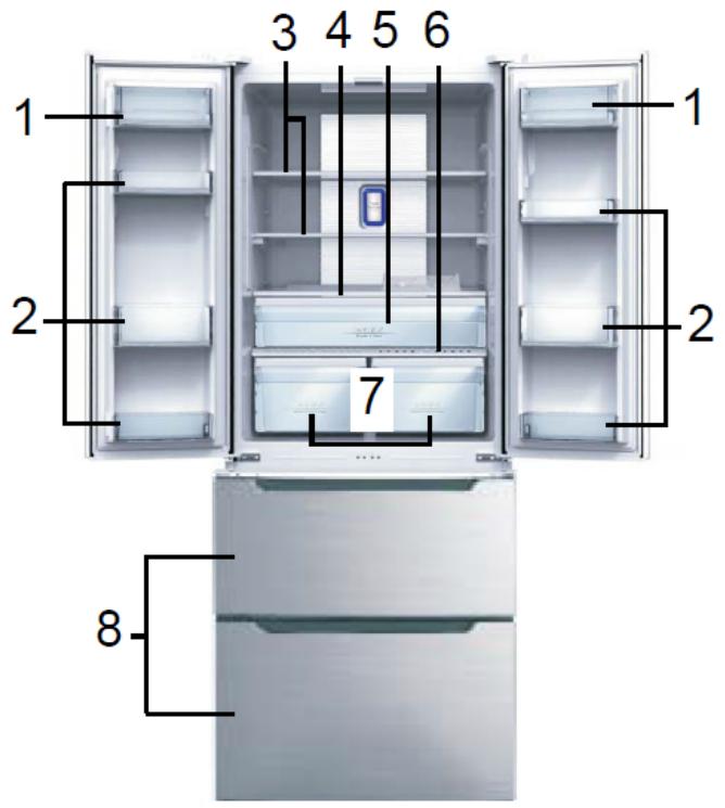 THOMSON THM 705 iX inox - DESCRIPTION DES PIÈCES - 1