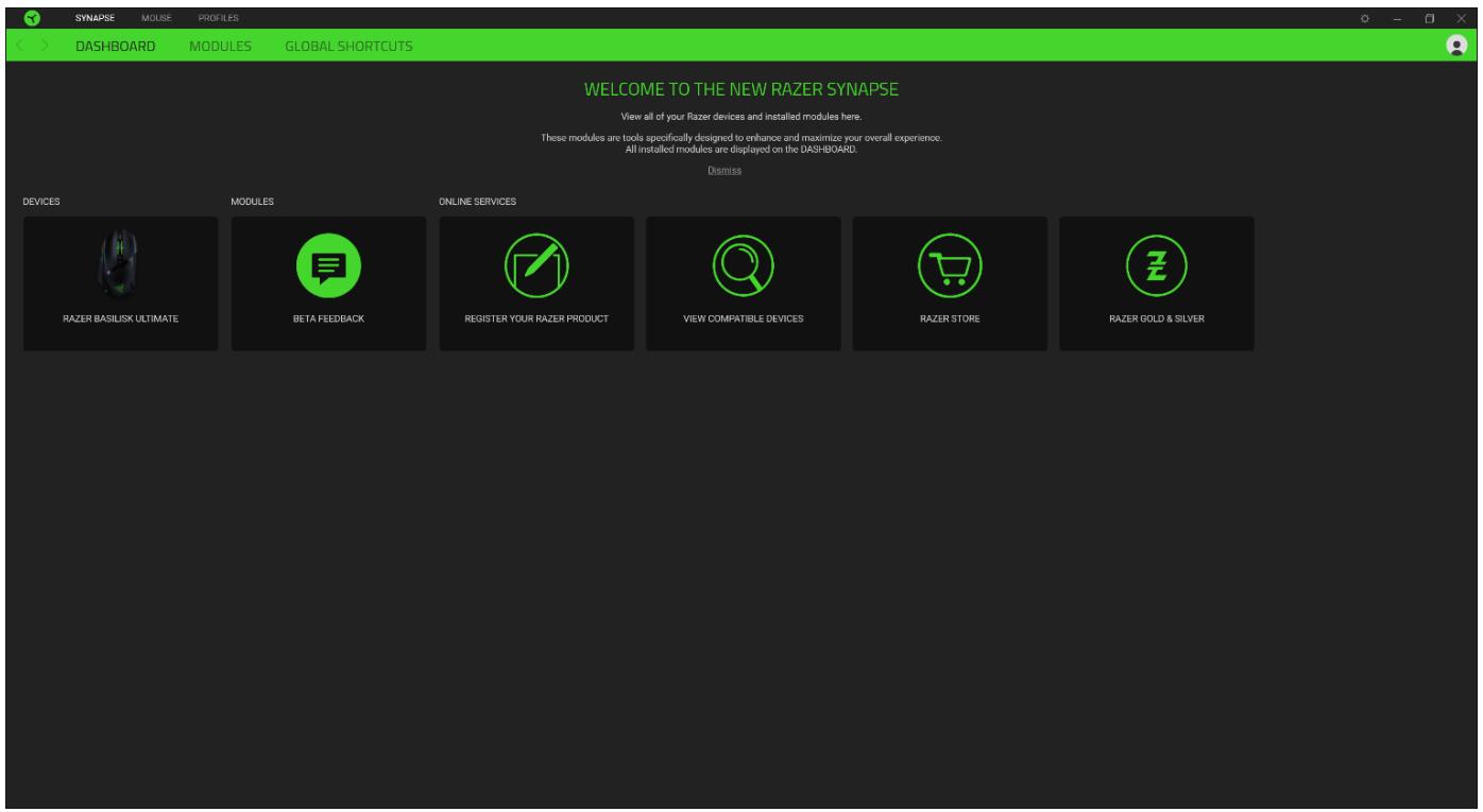 RAZER Basilisk Ultimate - Tableau de bord - 1