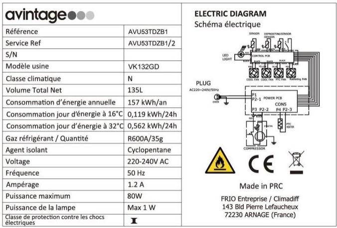 DARTY AVINTAGECAVE - DESCRIPTION OF THE APPLIANCE - 2
