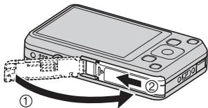 CASIO Z800 - Fermez le couvercle de batterie. - 1