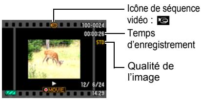 CASIO Z800 - Visionnage d'une séquence vidéo - 1