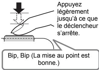 CASIO Z800 - Appuyez à demi sur le déclencheur pour faire la mise au point. - 3