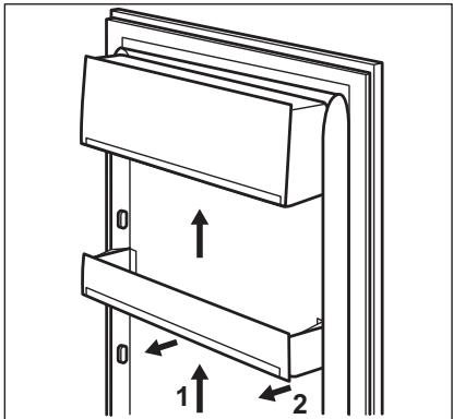 ELECTROLUX LNT6MD32W - Positionnement des étagères de porte - 1