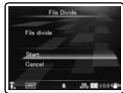 OLYMPUS LS-20M - Sélectionnez [File Divide] dans le menu [File Menu]. - 2