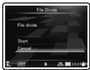 OLYMPUS LS-20M - Sélectionnez [File Divide] dans le menu [File Menu]. - 1